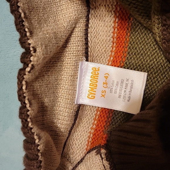 Gymboree striped sweater size XS(3/4) Fall colors! - Picture 2 of 3